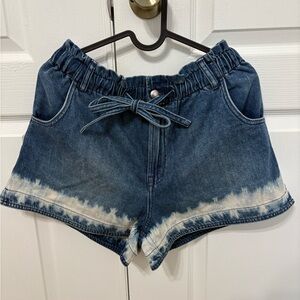 Madewell Blue Tie-Dye Jean Shorts